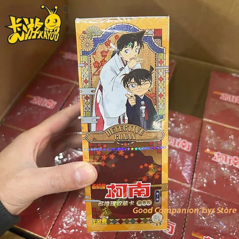 Genuine KAYOU Detective Conan Vol.7 Card Mystery Insight Pack Reasoning Collection Card Christmas Series Anime Character Cards