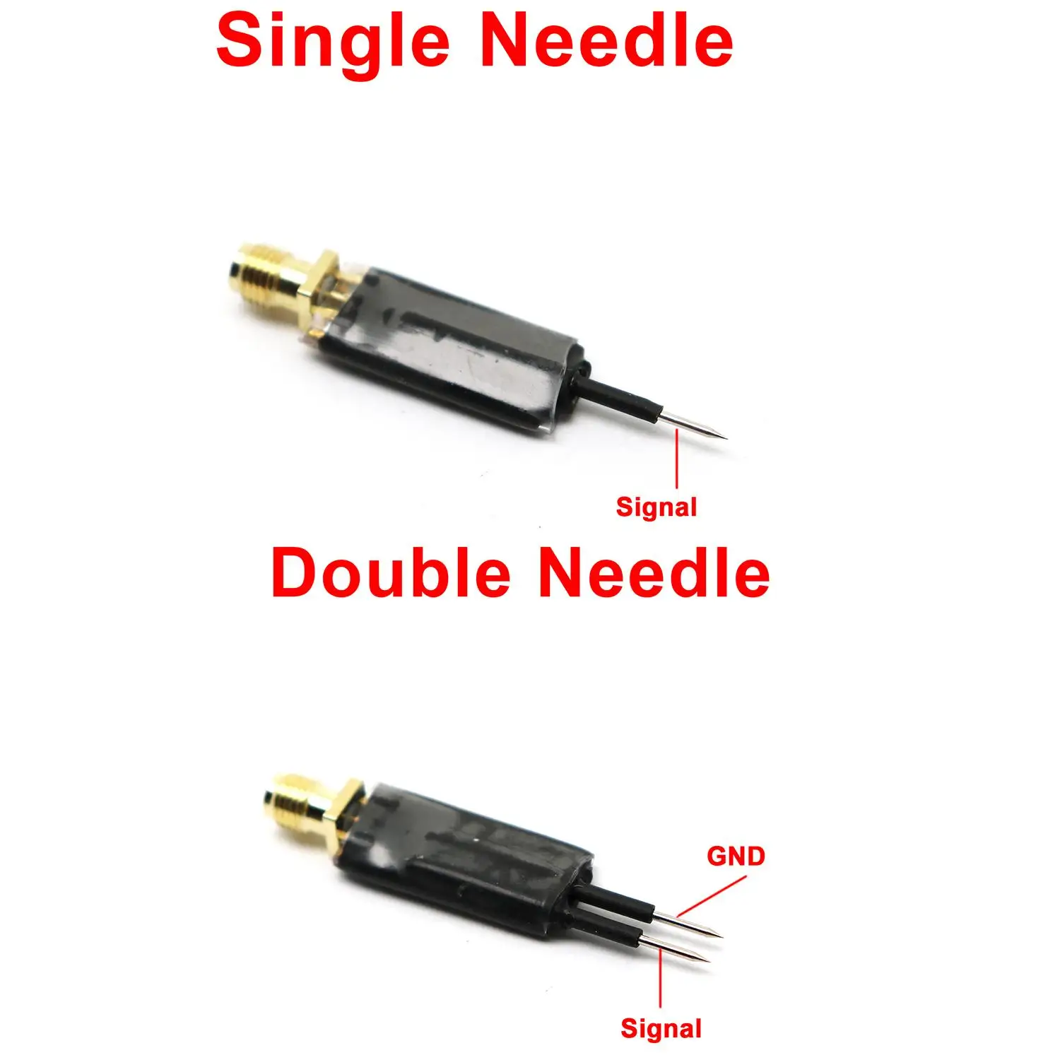 BNC SMA To Probe Needle Adapter RF Test Probe Pin Converter For Spectrum Analyzer RF Signal Debugging Repair Ham Radio Amplifier