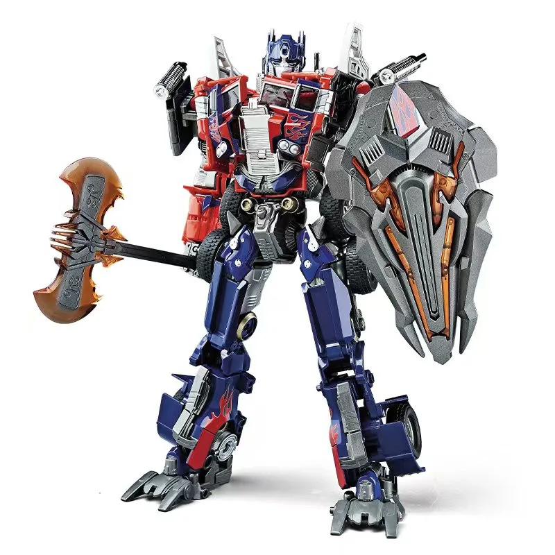 Nueva transformación M-01 Commander versión oscura Golden Optimus Prime figura de acción modelo aleación Robot coche juguetes regalo de cumpleaños