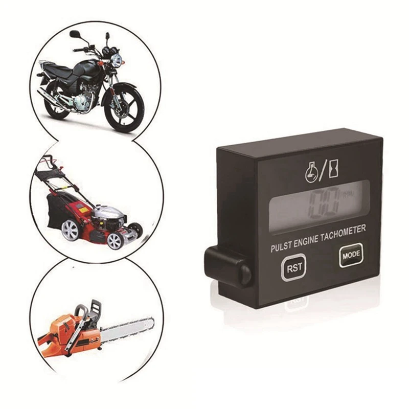 Digital Inductive Contact Tachometer Resettable Accessory Part For Chain Saw Engine Lawnmower