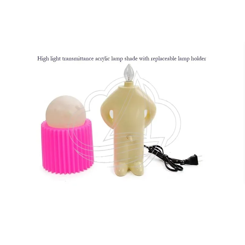 Creative Mr.P Boy Desk Lamp Cute Naughty Boy Shape LED Funny Bedroom Night Light