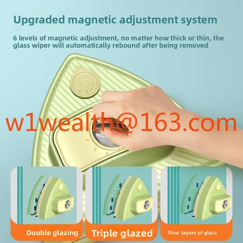 Household high-rise window double-layer double-sided scrubbing window cleaning tools for housekeeping and cleaning