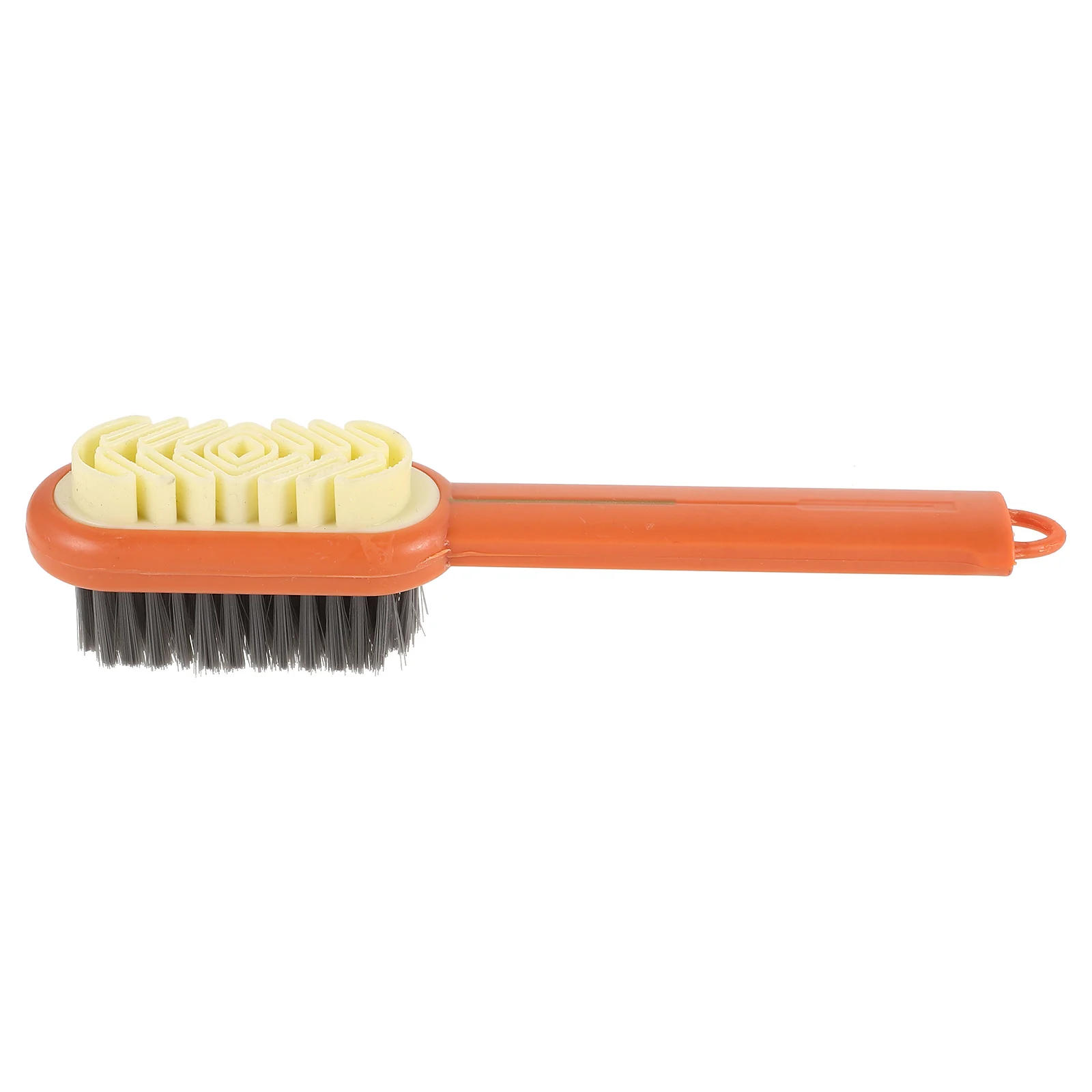 

Soft Rubber Shoe Brush Orange Portable Scrub for Cleaning Clothes Laundry Stains Shoes Household Soft Bristles Gentle Surfaces