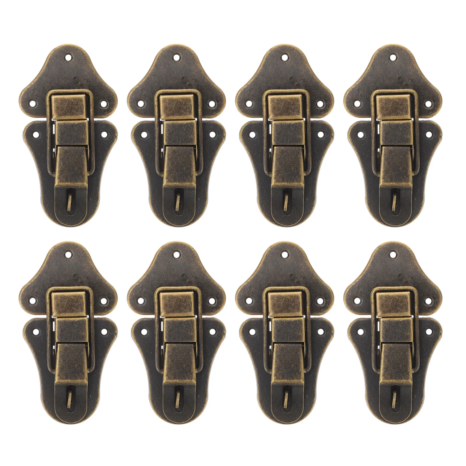 

8Pcs Iron Box Lock Buckles Toggle Hasp Latch Wooden Case Toolbox Gift Box Latch Hasp Lock Hasps