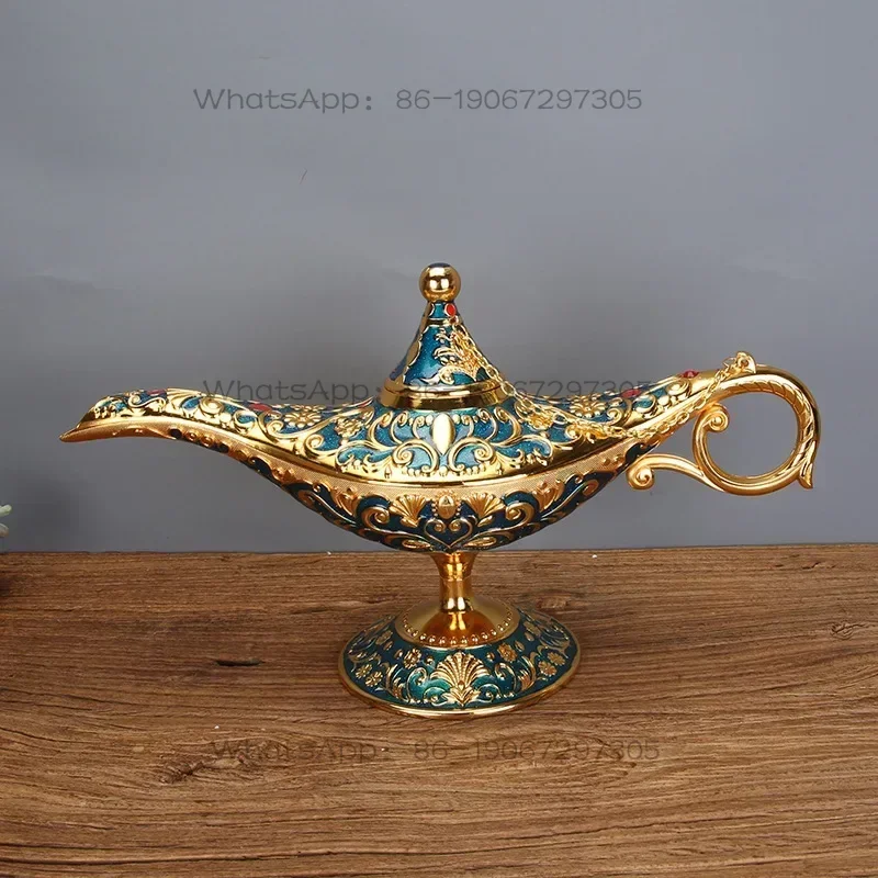 35cm Large Aladdin Magic Lamp Decoration Home Accessories  Retro Living Room