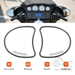 Motorrad verkleidung Seitens piegel schwarz für Harley Davidson Street Glide Flhx Flht Flhtk Flhtcu 96-13 verstellbarer Rückspiegel