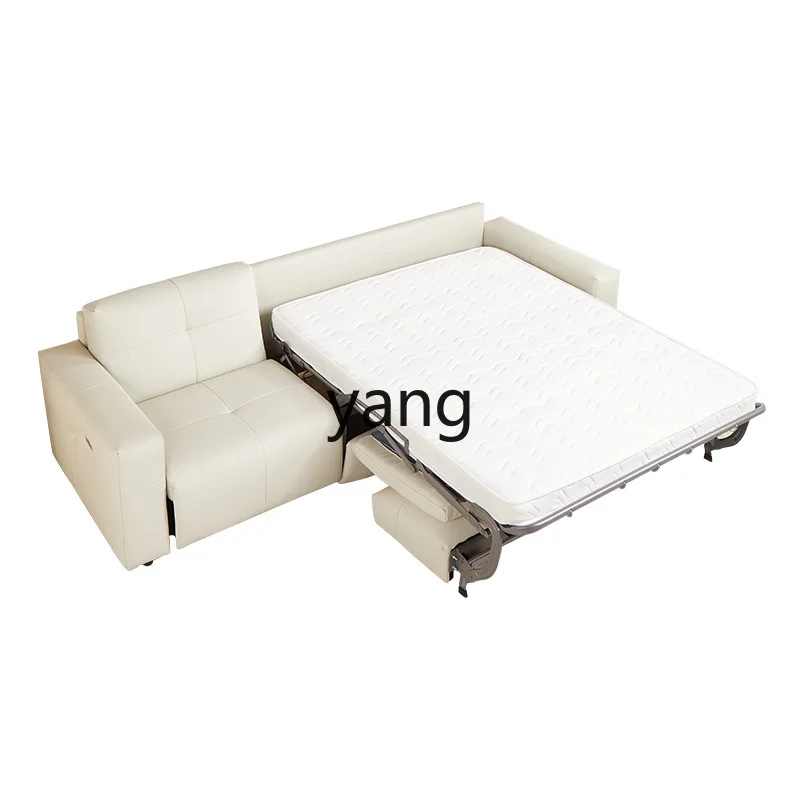 

LMM leather flip sofa bed folding two-in-one dual-purpose living room