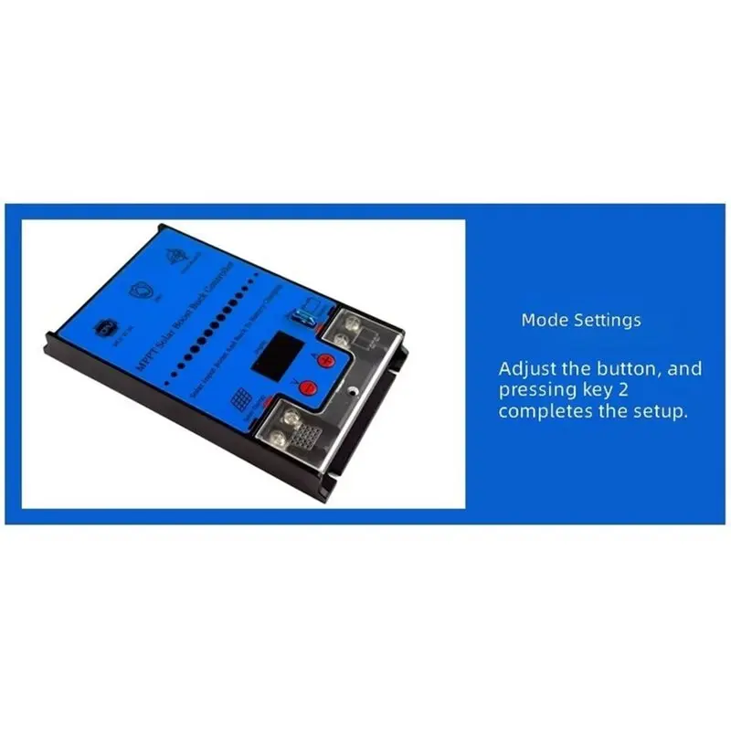 A76I-MPPT For Buck Boost Solar Controller 10A 360W, 12V-80V Input, 12V-88V Output, 98% Efficiency Tracking, For