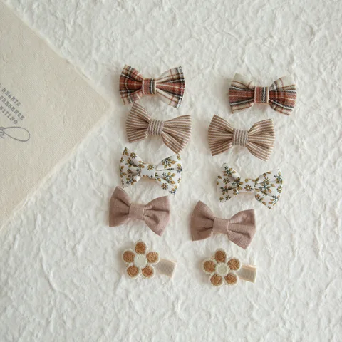 20 шт. милых цветочных заколок для девочек KIDS BOWS — фото устройства