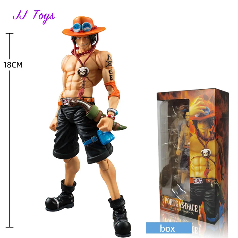 

18cm One Piece Anime Figures Ace Action Figure Statue Model Doll Collection Toys Gifts