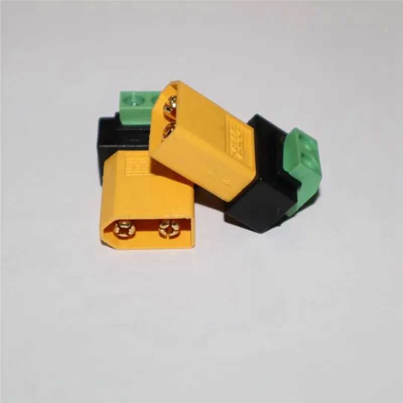 [NEWA08R】 10Pcs XT60 Male To 2 Pin Terminal Converter For FPV