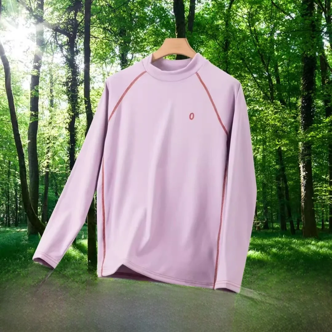 

Hong Kong Order! 3D Line Cut! Double-Sided Self-Heating Velvet! Autumn Winter Men Women f-High Collar Base irt Trendy