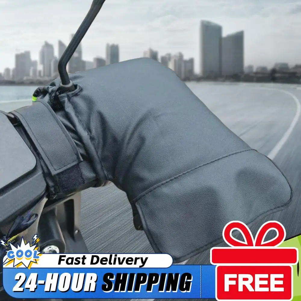 

Winter Outdoor Motorcycle Handlebar Muffs Warmer Gloves Waterproof Handmuffs Bicycle Handle Cover Windproof Heated Gloves