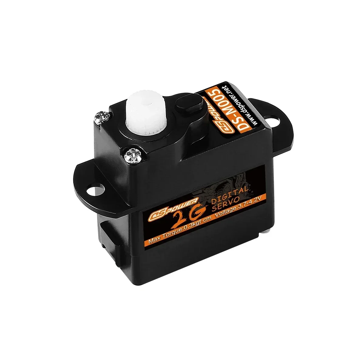 Dspower-mini micro servo motor para carro rc, 2g, plástico/metal gear, asa fixa, quadcopter, barco, avião, robô, wltoys axial