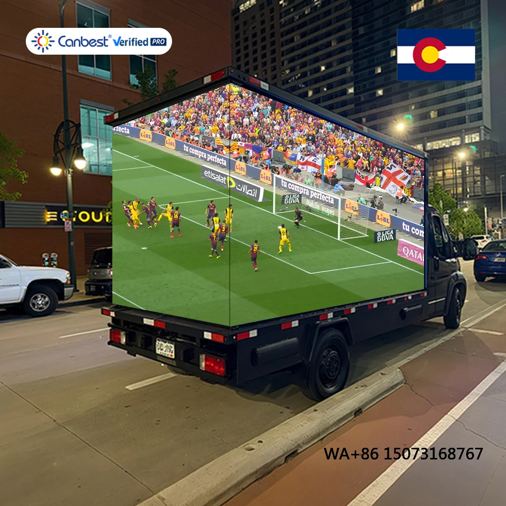 

P4 Mobile Advertise Box Truck Digital Advertising Video Wall Board P5 P6 P8 P10 Led Sign Screen Billboard Display Panel for Sale
