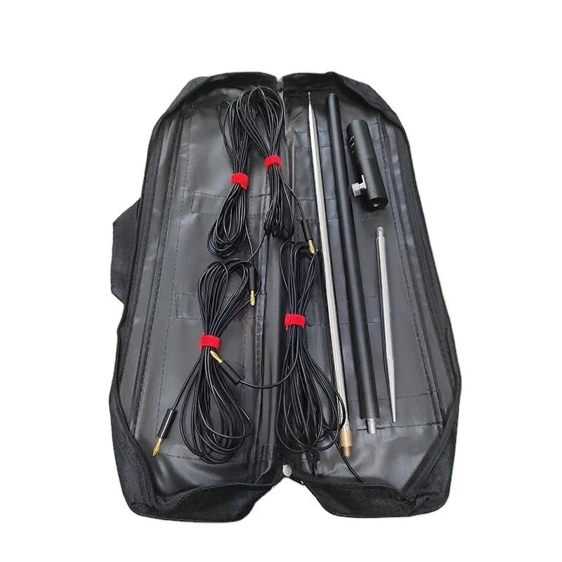 

MX-GP1 Portable Shortwave Antenna 100W Outdoor High Efficiency GP Antenna with 4 Grounding Cables for 20M-6M Band Tuning