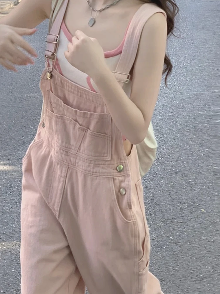 الوردي الدنيم واسعة الساق الجينز المرأة الصيف رقيقة عالية الخصر السراويل الطويلة طالب لطيف التخسيس عارضة الجينز الصيف Faionable #2