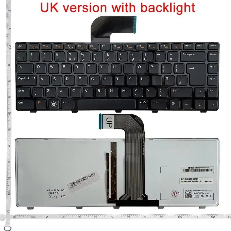 RU/US/TI/UK/SP/FR/BR/AR Keyboard for Dell Inspiron14 3420 P22G M411R P33G V131-358 P25 Inspiron 5420 5425 5525 M521R 14R 14TD