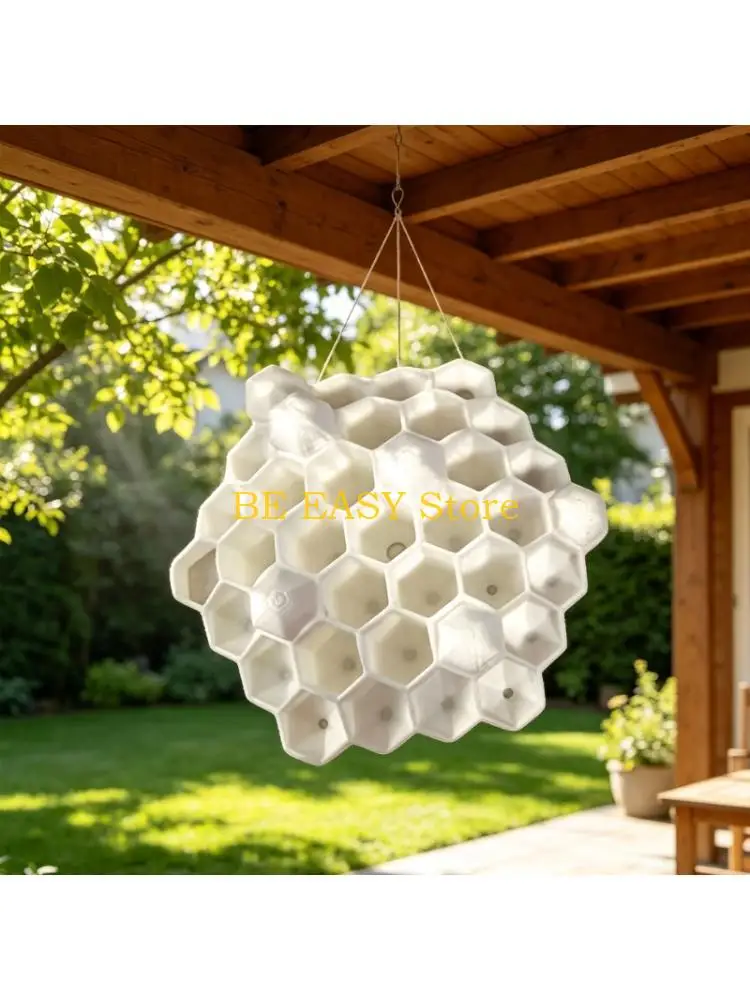 E28F Effective Hornet Repelling Hives For Courtyards Campground And Garden Decoration Weather Resistant Outdoor Wasp Nest 2PCS