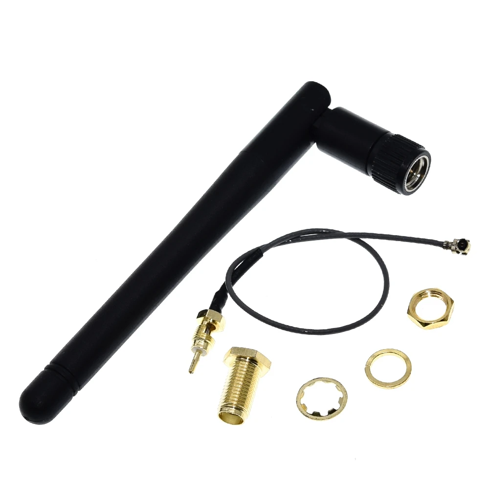 2.4GHz 3dBi WiFi 2.4g Antenna RP-SMA Male Wireless Router + 17cm PCI U.FL IPX to RP SMA Male Pigtail Cable ESP8266 ESP32 - Image 2