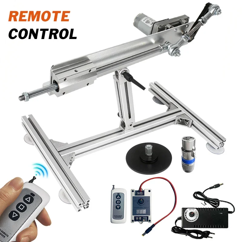 Telescopic Linear Actuator Remote Control with 3XLR Connector And Suction Cup Bracket Adjustable Stroke 6-20cm 3-15cm 2-8cm