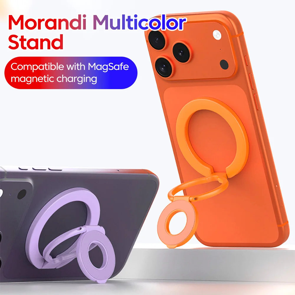 

﻿ Magnetic Phone Holder Metal Double-sided Magnet Finger Ring Phone Bracket Folding Car Phone Stand For iPhone Huawei Xiaomi