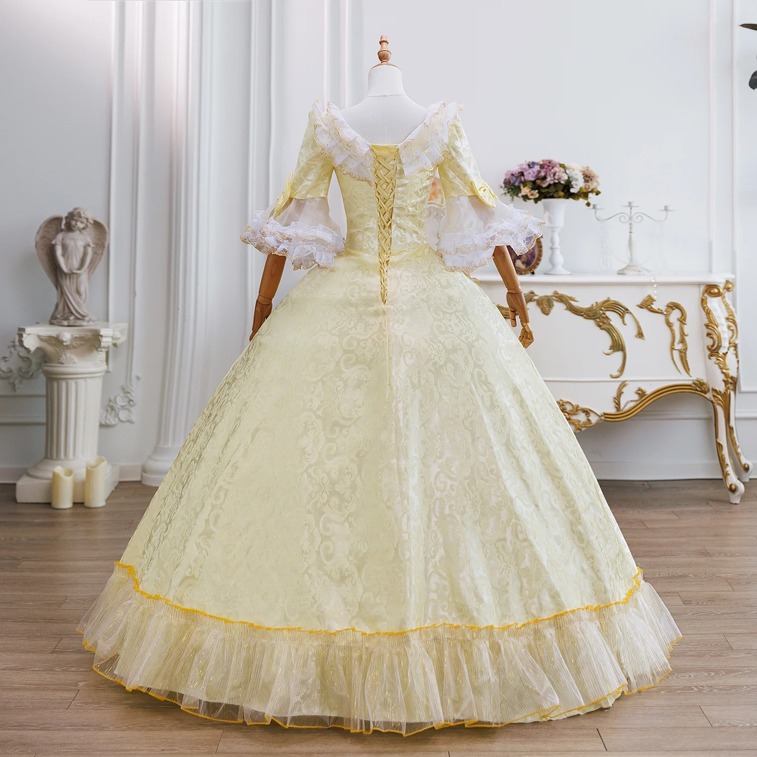 Robe de mariée géorgienne à lacets, robe de bal Marie Antoinette, robe de soirée victorienne pour adultes pour femmes