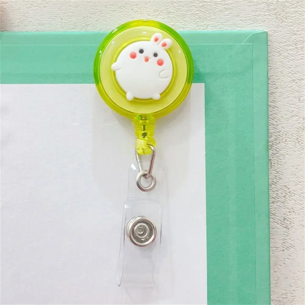 

Office Supplies Cute Cartoon Name Tag Card Holder Students Name Card Holder Badge Holder ID Card Clips Retractable Badge Reel