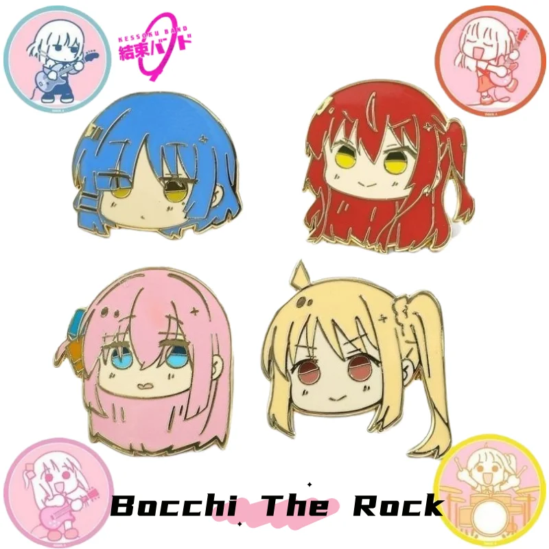

Bocchi The Rock Yamada Ryo Yamada Ryo Anime Peripheral Creative Cartoon Q Edition Metal Brooch Badge Book Packaging Accessories