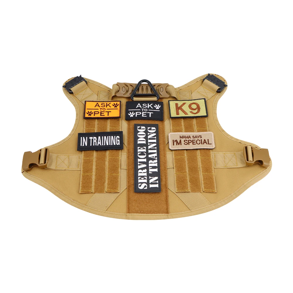 Tactical Patch Bundle For Dog Vest Harness Collar Personalized Patches Tags Sticker Label Custom Name ID Sticker