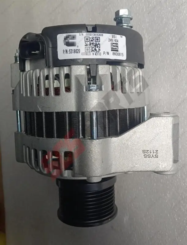 

5318629 Генератор 24В 45А подходит для Delco Remy 9SL 8600615 Двигатель Cummins QSB