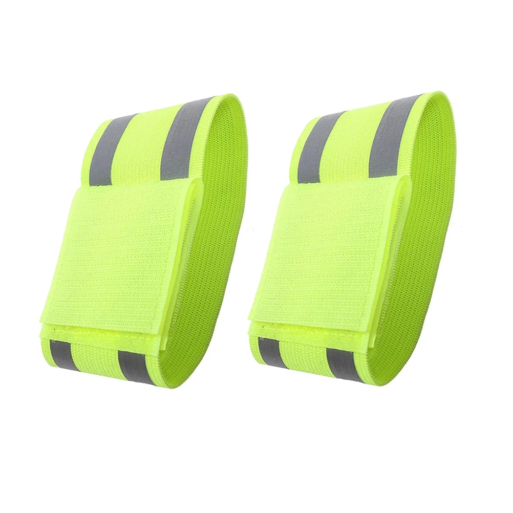 

2Pcs Reflective Fluorescent Armband Bracelets Wristbands for Night Running Hiking Outdoor Activities