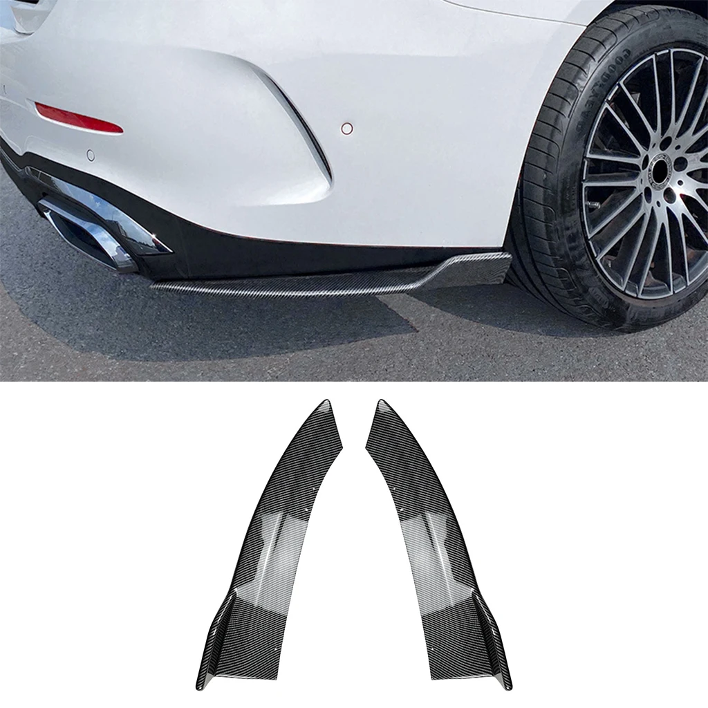 Rear Bumper Lip DiffuserSide Splitter Spoiler Body Kit For Mercedes-Benz C-Class W206 C200 C260 C300 AMG 2022+