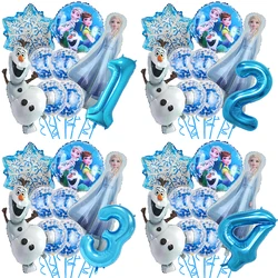 Disney Frozen Princess Foil Balões, Elsa, Olaf, Baby Shower, Girl Favors, Boneco de neve, Decorações de aniversário, Air Toys, Kds