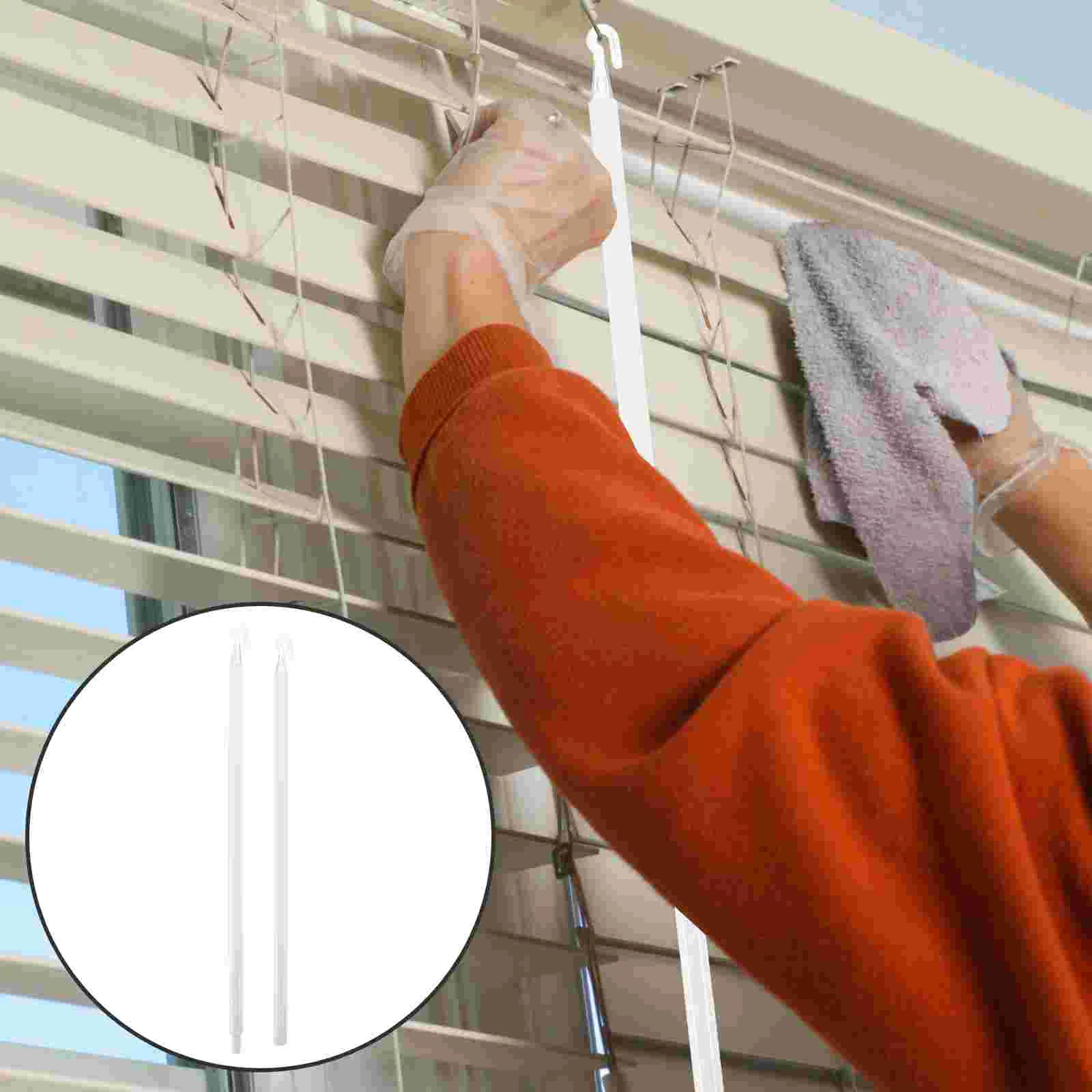 Blinds Venetian Accessories Sheer Curtains Wand with Hook Hanging Rod White Pp Long for Door Screen