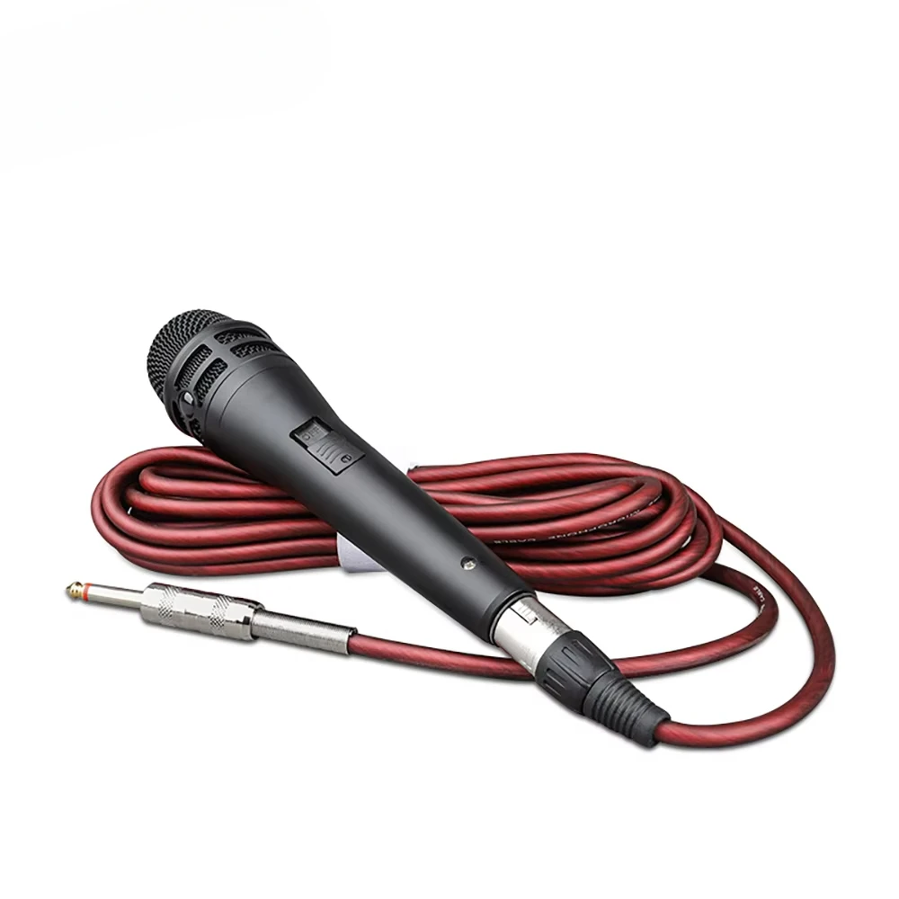 Wired Handheld Vocal Microphone Metal Professional Karaoke Dynamic Microphone