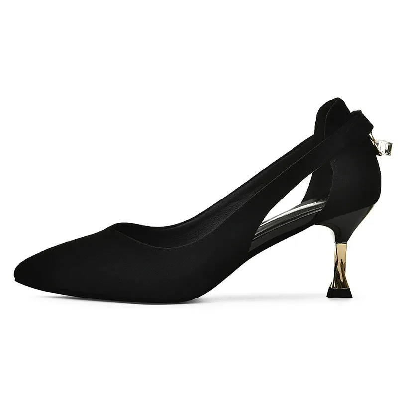 Zapatos de mujer donna sexy party wedding bridal golden stiletto heel shoes lady cute black spring & summer office pumps b79