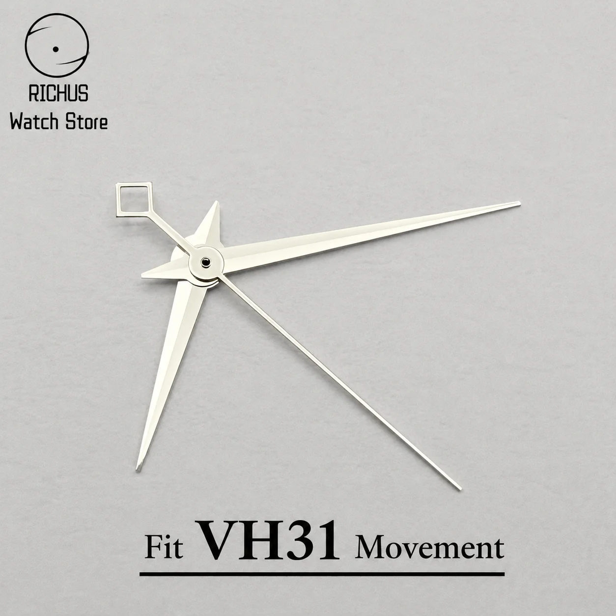 Ensemble d'aiguilles de montre en argent à mouvement à quartz VH31, pièces de rechange pour réparation de montre, accessoires de modification de montre