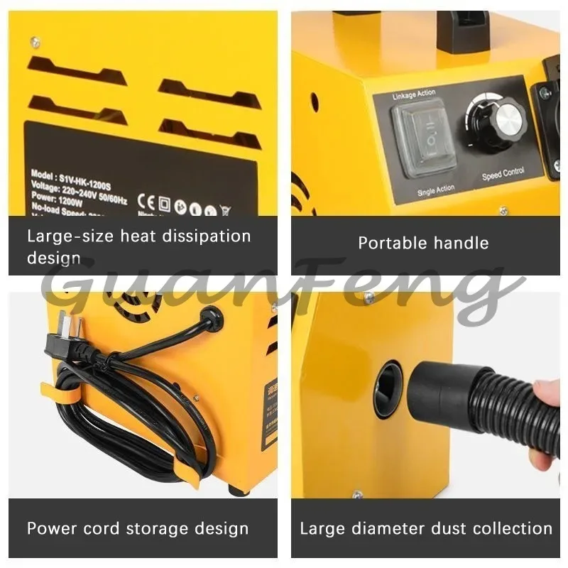 Dry and wet dual-purpose dust filter for vacuum cleaner 1200W portable speed regulation