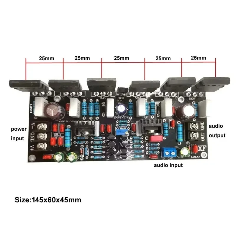 300W Mono Power Amplifier 1943 + 5200 High Power Tube Amp Board