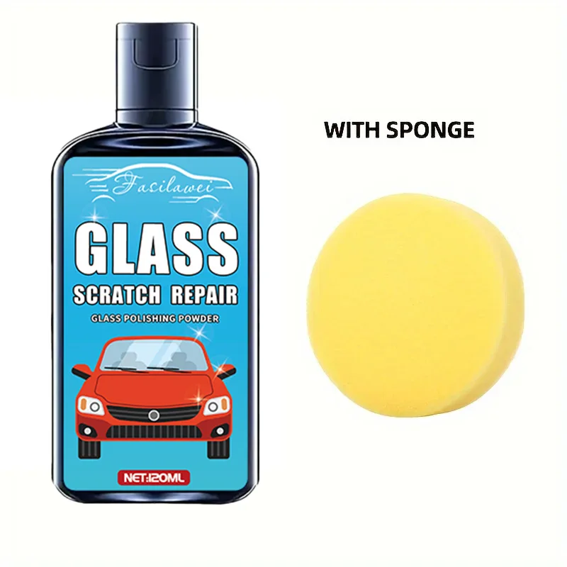 Glass Scratch Repair Wax - Easy-to-Use, No-Residue Paint Scratch Remover for Car Windows, Deep Scratch Removal, Protective Coati