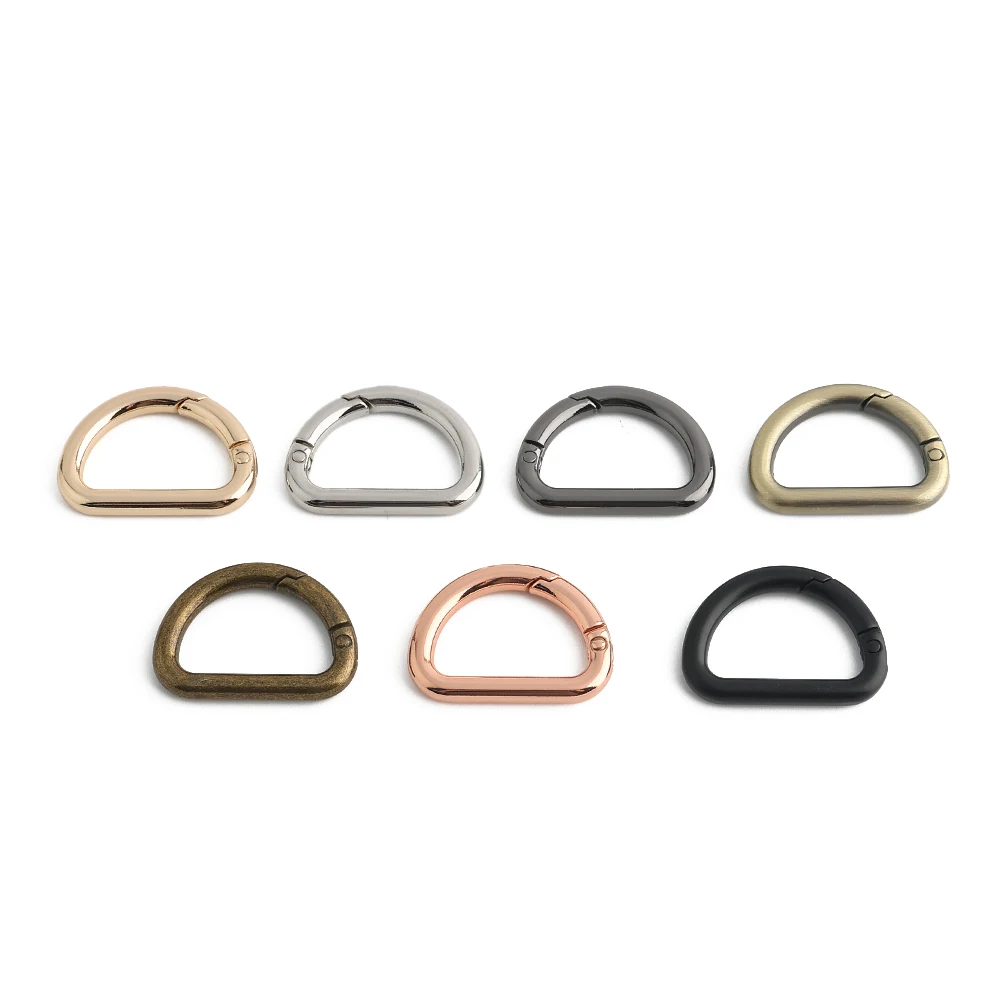 10/30/100PCS Bone Shape Open Metal Buckles Carabiner Clip Keyring Buckle For Key Chain Backpack Handbag Purse Strap Accessories