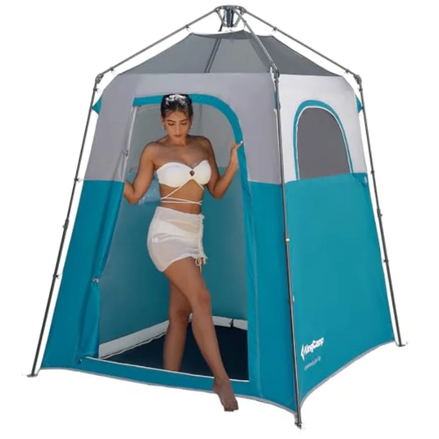 

Instant Shower Tent Portable Superior Stable Privacy Shelter Large Room Outdoor Toilet Tent with Floor for Beach Camping and Hi