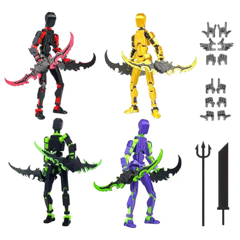 New Lucky 13 Figure Toys Dummy 3D Printed Movable Shapeshift Robot Action Figuras DIY Mannequin Decompression Toys