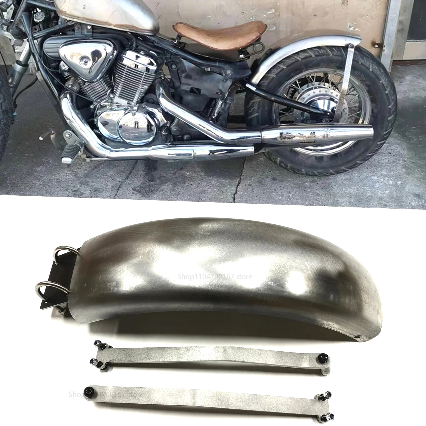 Новый! Модифицированное стальное заднее крыло мотоцикла для Honda Shadow 400 600 VLX 400 600