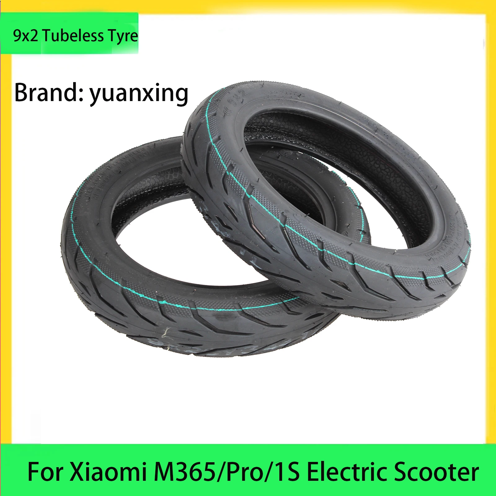 9 Inch 9x2 Tubeless Tyre For Xiaomi M365/Pro/1S Electric Scooter Rubber Tire Vacuum Tire Anti Puncture Wheels Tubeless Tyres