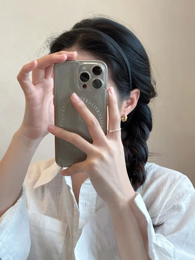 Minimalistisches, mattes Stirnband, U-förmiges Anti-Rutsch-Stirnband, geeignet für Frauen, modisches, vollständig abgestimmtes Haar-Accessoire – Detail 4