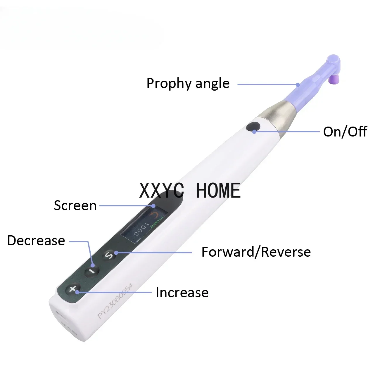 Dental Electric Polishing Machine Wireless Polishing Instrument with Prophy Angles Machine 3000rpm Rechargeable