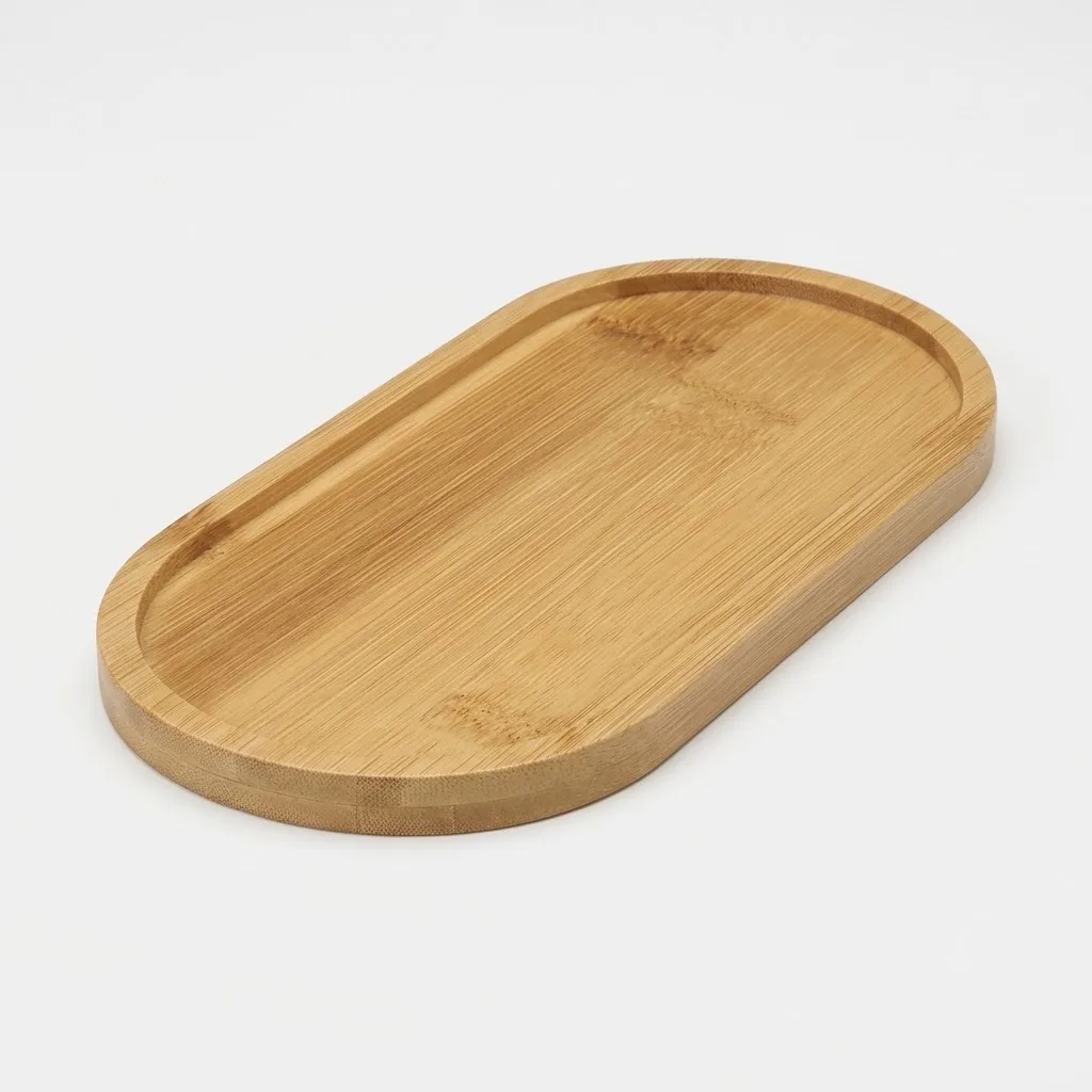 Tray Cup Pad Coaster Plate for Kitchen Decorative Plate Creative Coaster Coffee Cup Mat Multi Bamboo Tray Wood Saucer Flower Pot