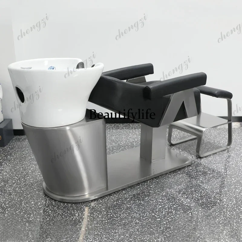 NQ52 Shampoo Sink Chair Hairdressing Professional Beauty Hair Washing Chair Cosmetic Shaving Fotel  Spa Furniture